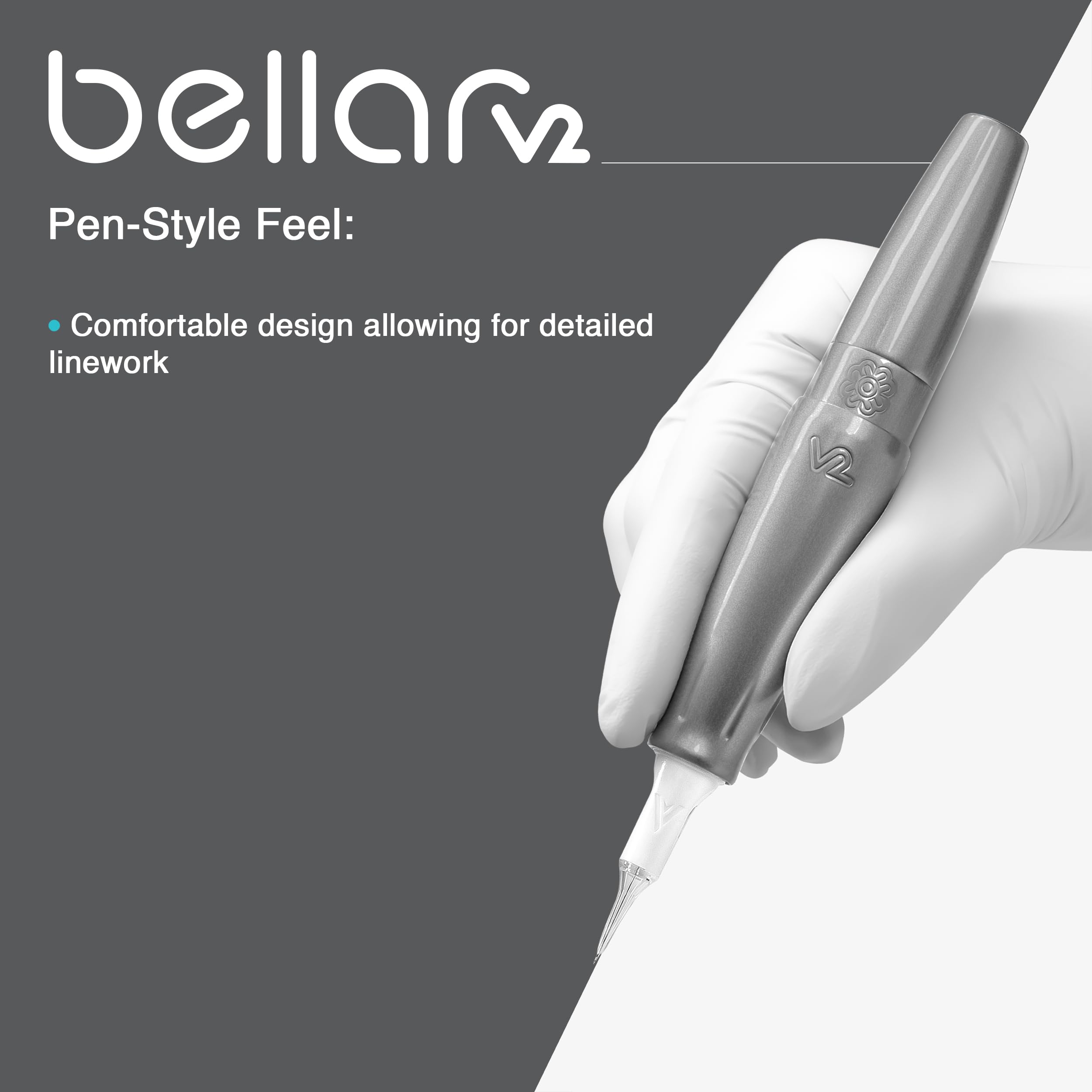 Amazon | Microbeau - Bellar V2 タトゥーマシン - シルバー